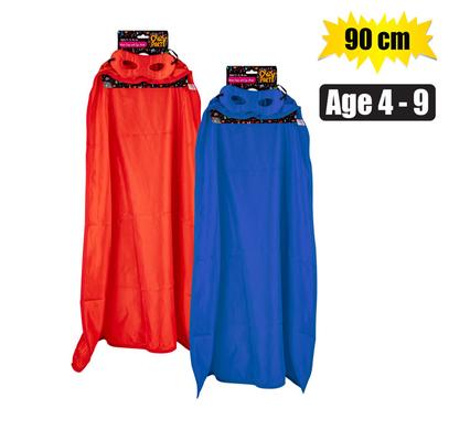 DRESS UP CAPE HERO & EYE MASK, 90cm