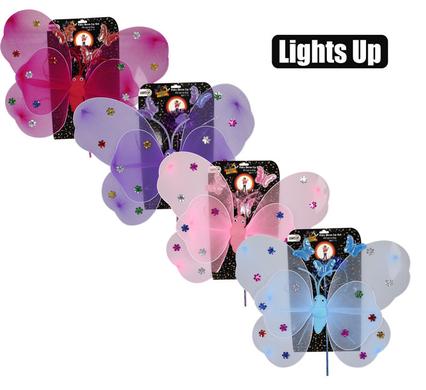 DRESS UP WINGS HEADBAND & WAND LIGHT UP