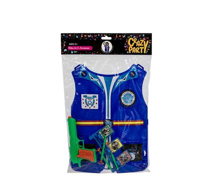DRESS UP POLICE KIT 6PC