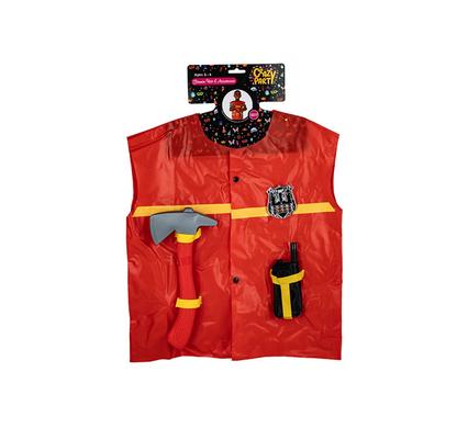 DRESS UP COSTUME FIREMAN + ACCESSORIES