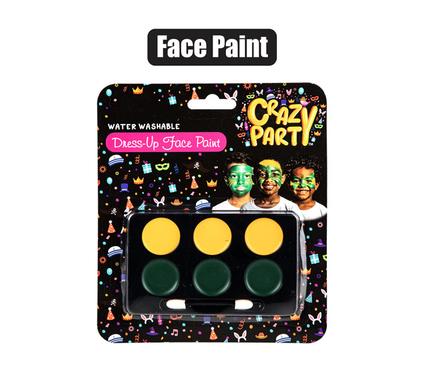 DRESS UP FACE PAINT SET GREEN & GOLD