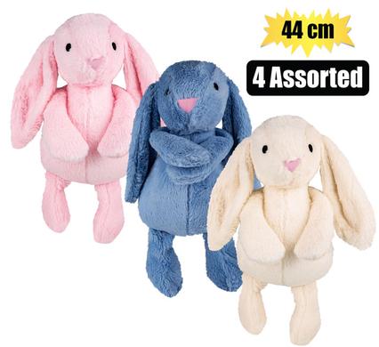 PLUSH BUNNY FLAPPY EARS & PINK 44cm