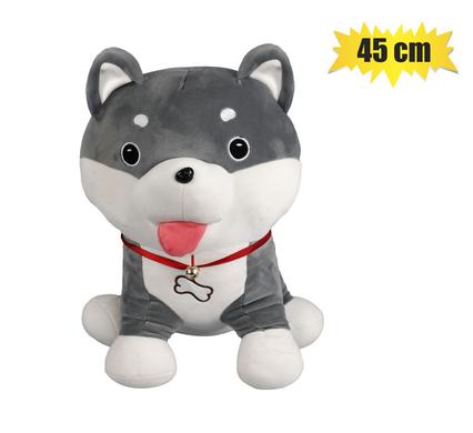 PLUSH DOG HUSKY TONGUE OUT 45cm