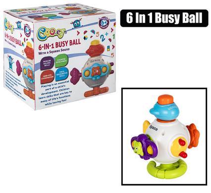 BABY 6-IN-1 BUSY BALL 11cm