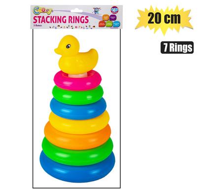 BABY TOY EDU STACKING SET 7 RINGS