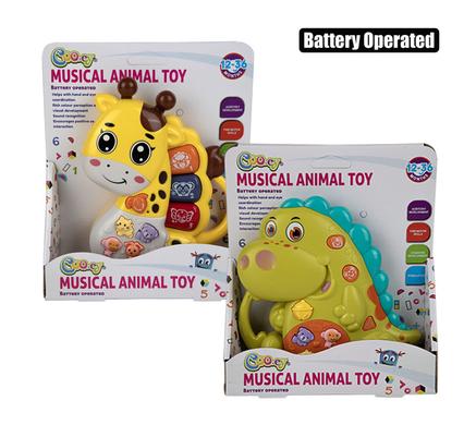 BABY MUSICAL ANIMALS B/O ASSTD