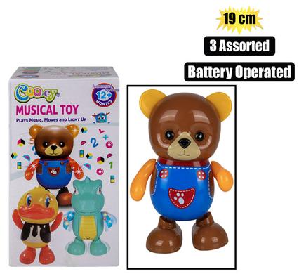 BABY MUSICAL DANCING ANIMALS 19cm