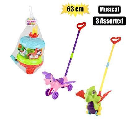 BABY TOY EDU MUSICAL PUSH WALKER 63-73cm