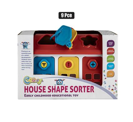 BABY TOY EDU HOUSE SHAPE SORTER 9PC