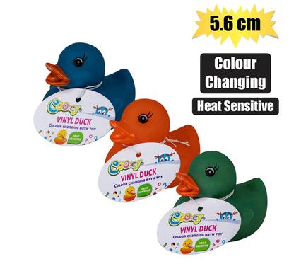 BABY VINYL THEMED DUCK 5.6cm, COLOURCHAN