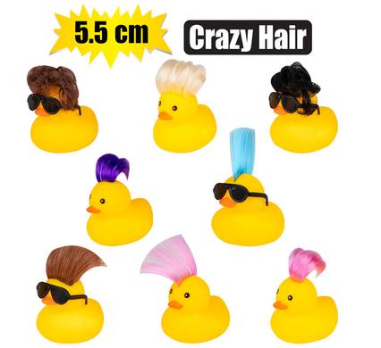 BABY VINYL THEMED DUCK 5.5cm CRAZY HAIR