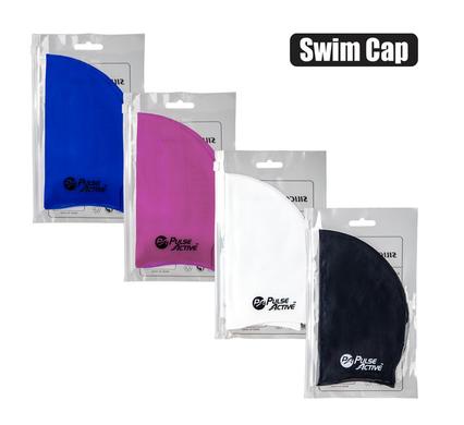 SWIM CAP SILICONE ASSTD       COLOURS