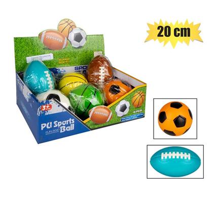 BALL FOAM ASSTD DESIGNS 20cm