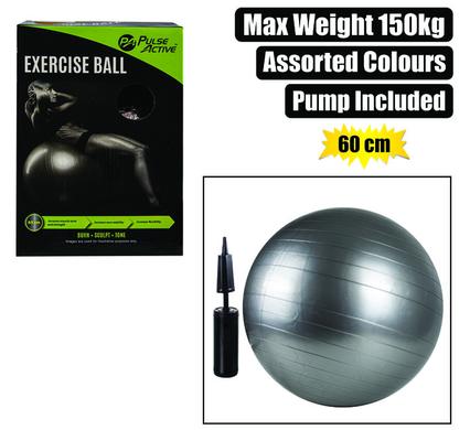 FITNESS BALL YOGA ASSTD 60cm