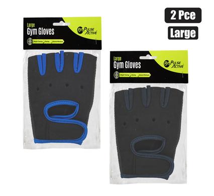 FITNESS GYM GLOVES MEN ASSORTED 2PC