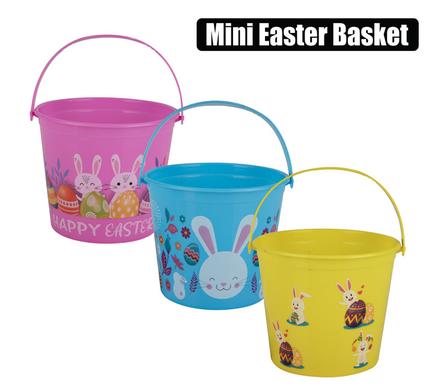 EASTER HUNT MINI PLASTIC BASKET