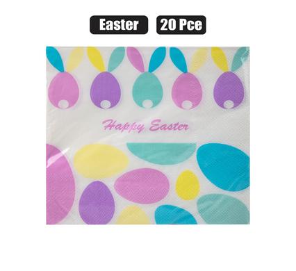 EASTER SERVIETTES 2PLY 33x33cm 20PC
