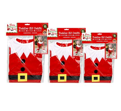 XMAS ELF DRESS UP TODDLER SUIT