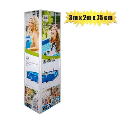 INTEX POOL RECTGL FRAME 3mx2mx75cm