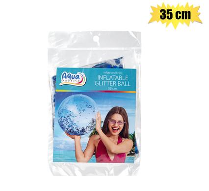 AQUANAUTICS GLITTER BALL ASST 35cm