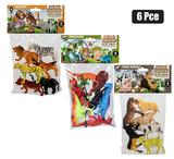 ANIMALS ASSORTED SET 6pc 8-10cm