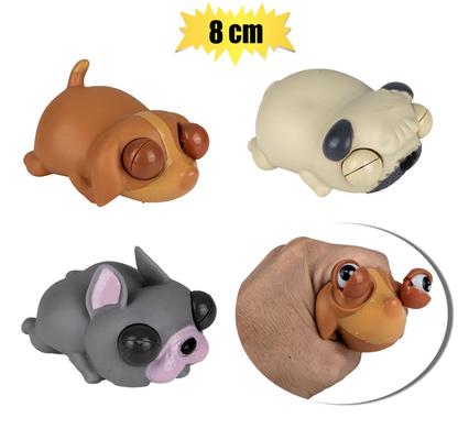 ANIMALS SQUEEZE DOG POPPING EYES 8cm