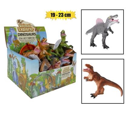 ANIMALS DINOSAUR W/WHISTLE 19-23cm