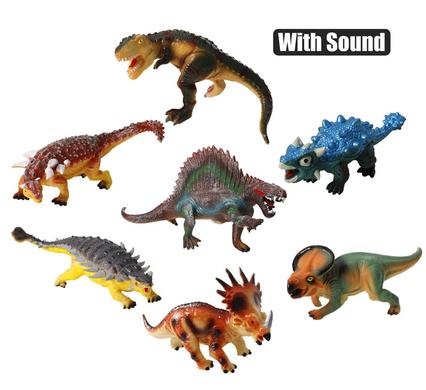 ANIMALS DINOSAURS W/SOUND 19-24cm