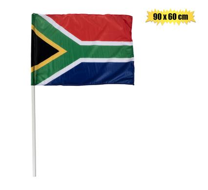 FLAG SOUTH AFRICA 90x60cm WITH DOWEL
