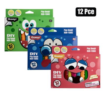 EDU PLAY DOUGH 12PC 190g