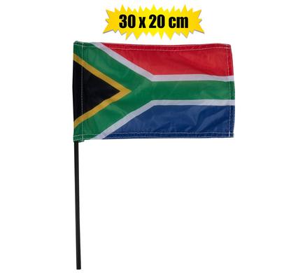 FLAG SOUTH AFRICA 30x20cm WITH DOWEL
