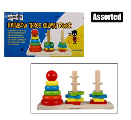 EDU WOOD SHAPE SORTER 22.5x12cm