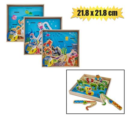 EDU WOOD FISHING GAME 21.8x21.8cm
