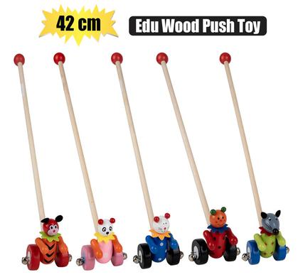 EDU WOOD PUSH TOY CAR 42cm