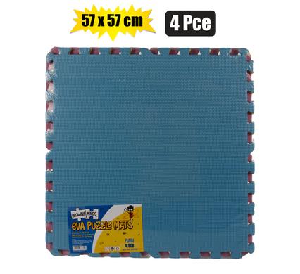 EDU EVA MAT 4 COLOURS MIXED 57x57cm