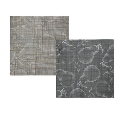 SERVIETTES 2PLY 33cm 20PC PEARS