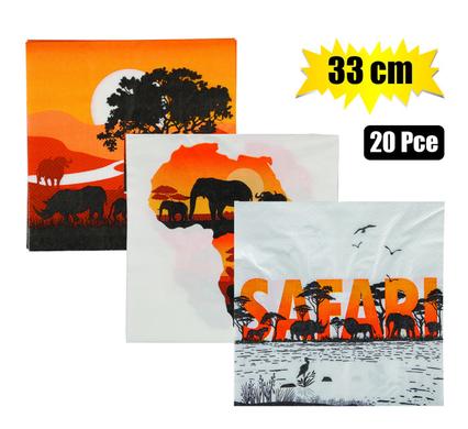 SERVIETTES 2PLY 33cm 20PC BIG FIVE