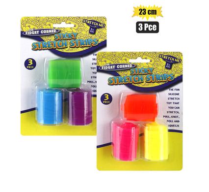 NOVELTY STRETCH STRIPS 3pc 23cm