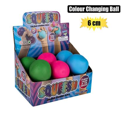 NOVELTY COLOUR CHANGING BALL 6cm