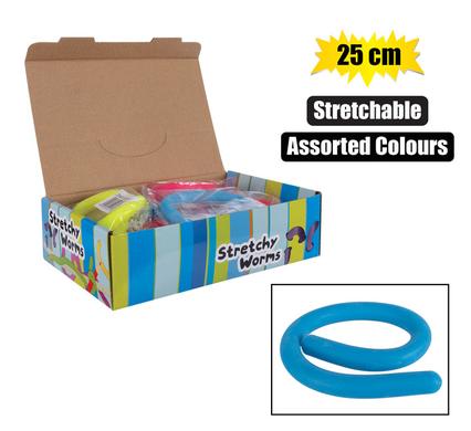 NOVELTY STRETCH WORM 25cm