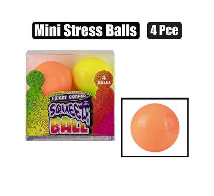 NOVELTY BALL STRESS MINI NEON 3.5cm EACH