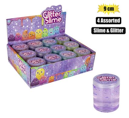 NOVELTY SLIME W/GLITTER 9cm