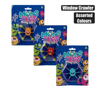 NOVELTY MONSTER WINDOW CRAWLER 8x8cm