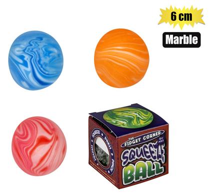 NOVELTY BALL STRESS 6cm MARBLE