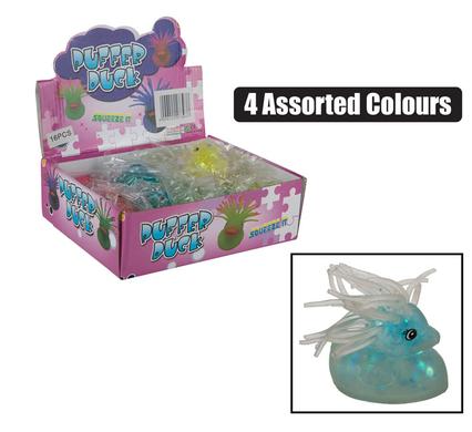 NOVELTY SQUEEZE DUCK 5cm ASSTD