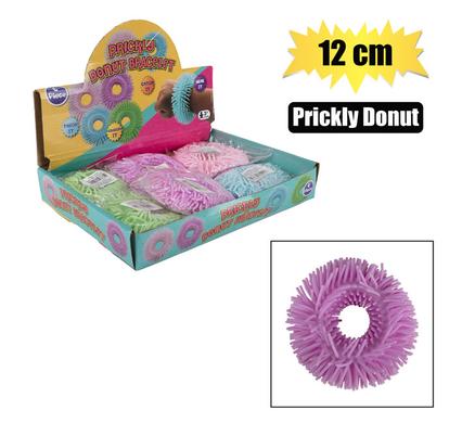 NOVELTY PRICKLY DONUT 12cm ASSTD