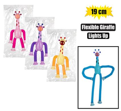 NOVELTY SENSORY FLEXIBLE GIRAFFE 19cm