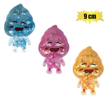 NOVELTY SQUEEZE LAUGHING POO 9cm