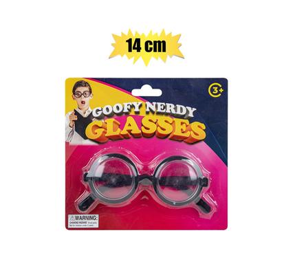 NOVELTY GLASSES NERD EYE 14cm