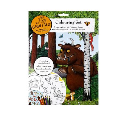 BOOK COLOURING SET GRUFFALO